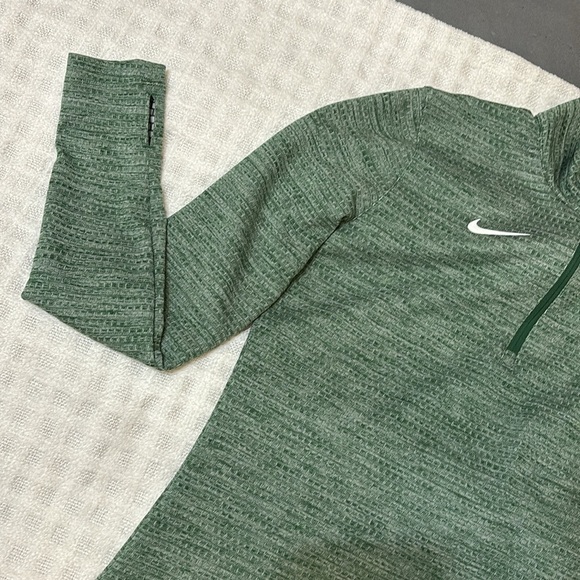 Nike Heathered Green Quarter-Zip Top - Picture 2 of 5